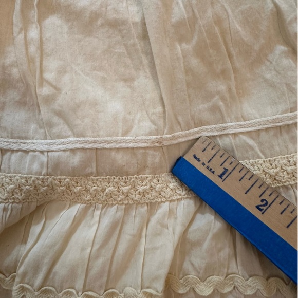 For The Republic pale yellow  skirt Size 10 (z) - Picture 7 of 12